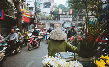Hanoi’s bustling streets